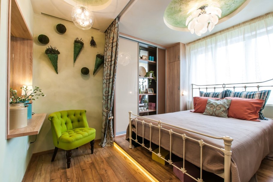 Интерьер спальни школа ремонта