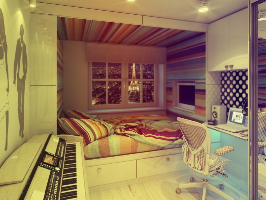 Крутые комнаты для девочек подростков