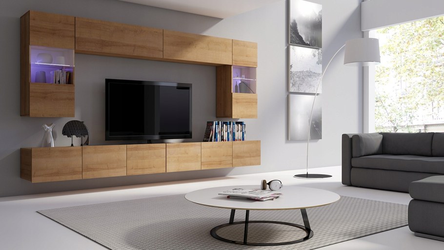 Стенка CALABRINI 3 современная мебель глянец