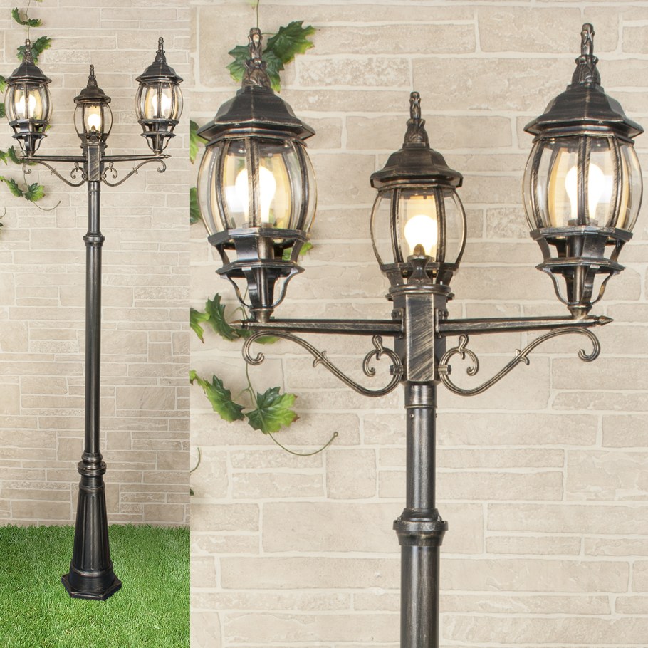 Уличный светильник Elektrostandard nlg99hl005 черное золото нов. уп. + Стойка