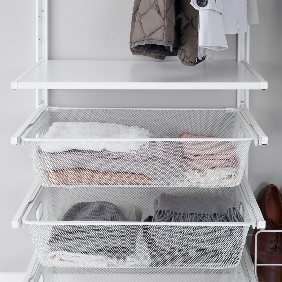 Гардеробная икеа АЛЬГОТ