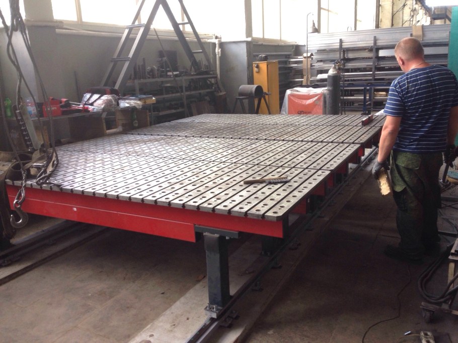 Рельсовые сварочно сборочные столы