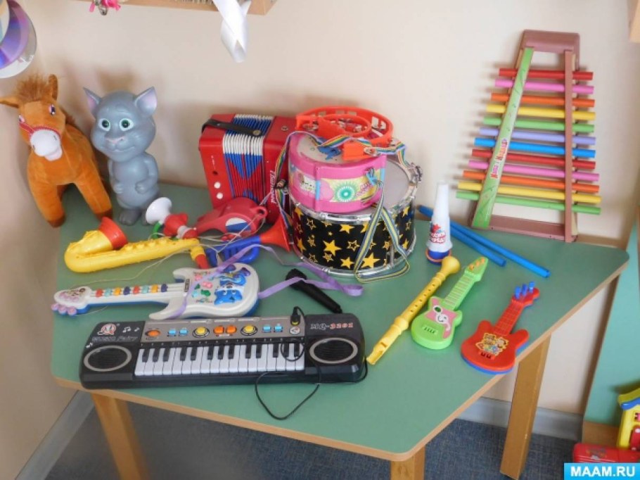 Музыкальные игрушки старшая группа