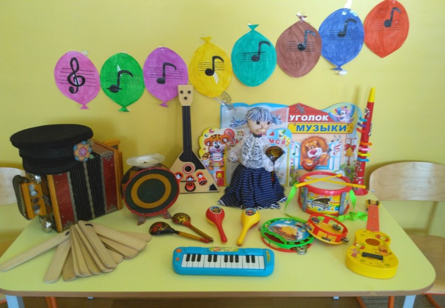 Музыкальный уголок в группе