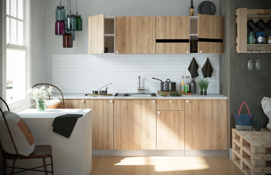 Кухня "Ронда" напольный модуль 60 см. (шн600, дуб сонома)