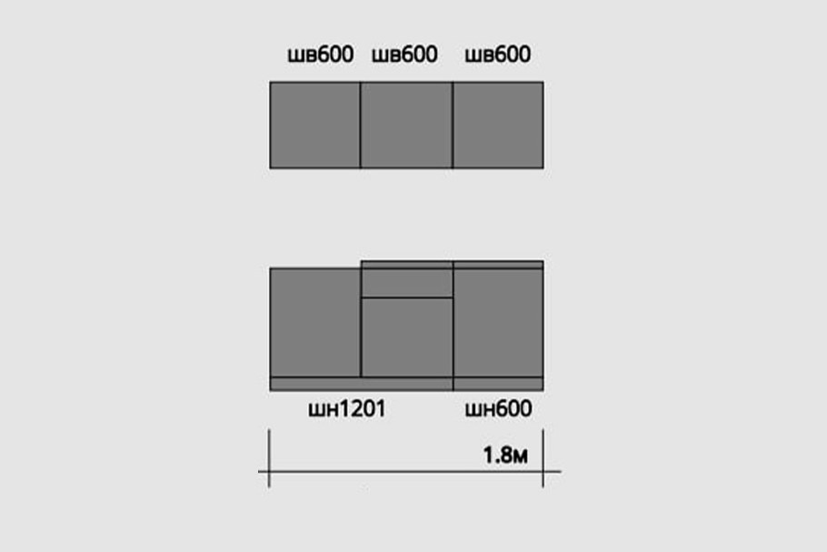 Кухня Ронда на 1,8 сонома