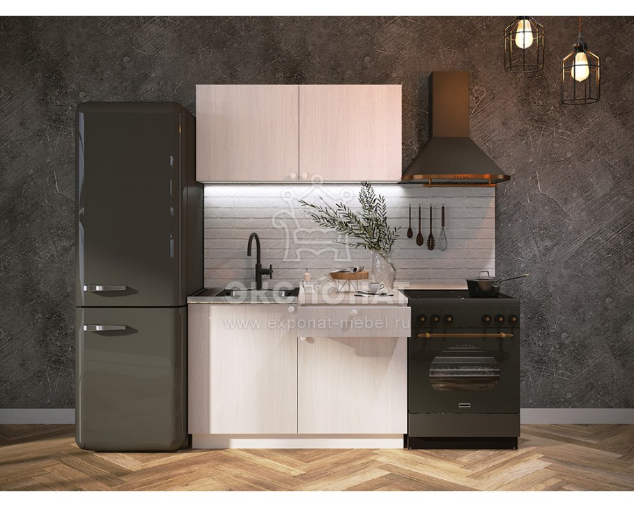 Кухня Ритмо 1.2м МДФ капучино глянец