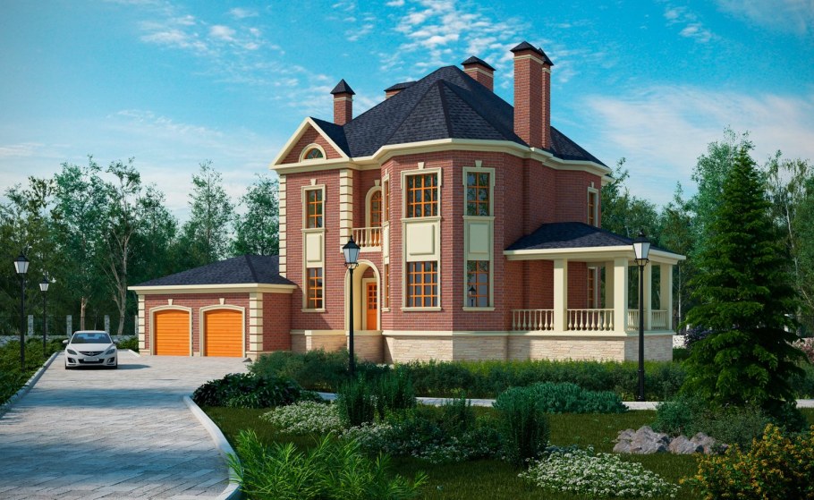 Кирпичный дом 300 кв.м двухэтажный