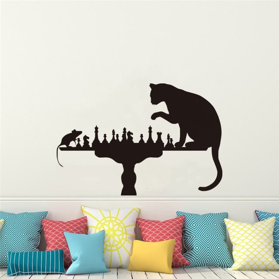 Интерьерная наклейка вживую