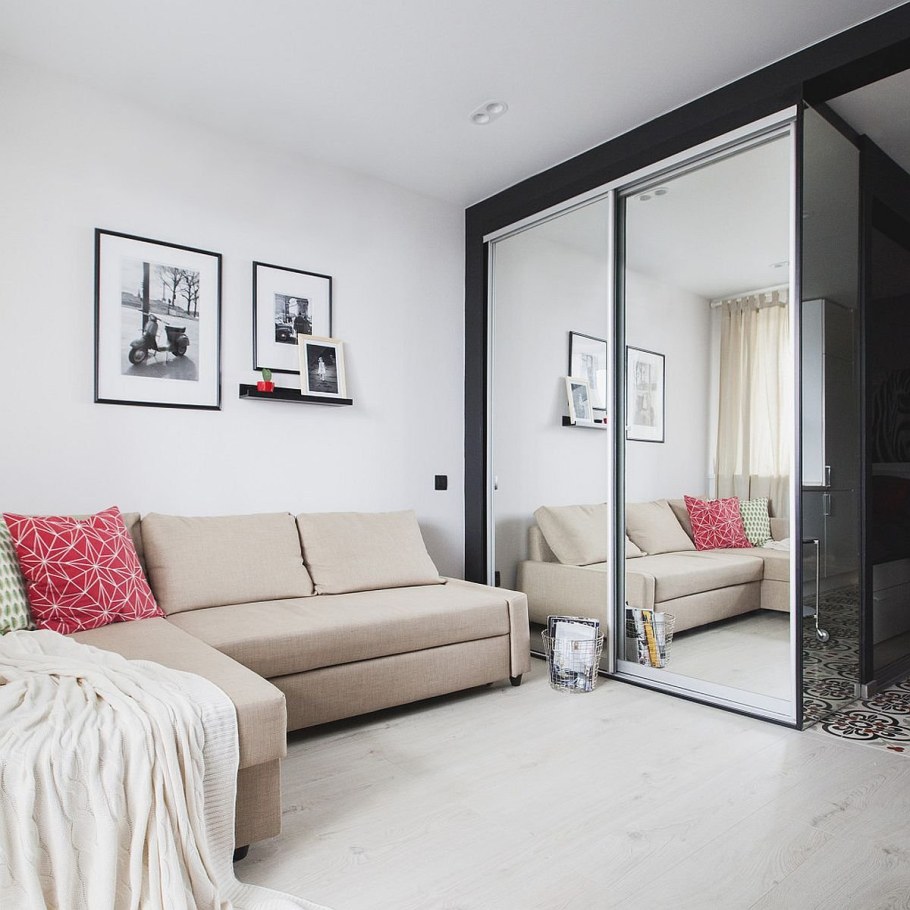 Шкаф в однокомнатной квартире