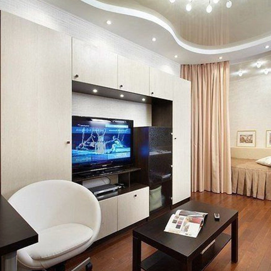 Потолок в однокомнатной квартире