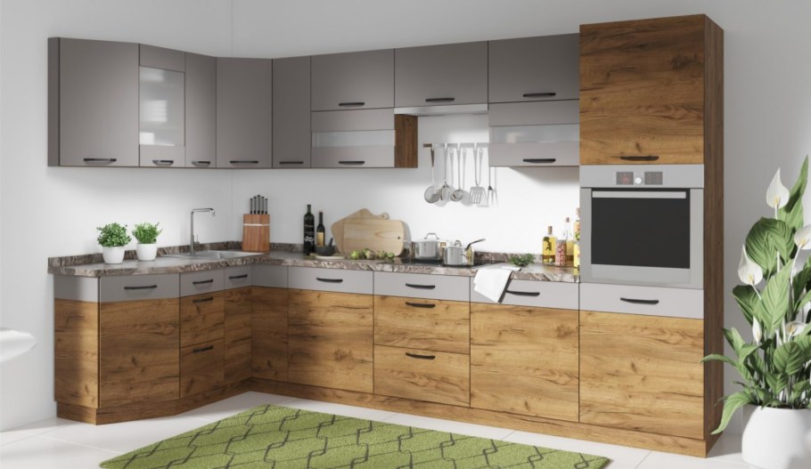 Кухня Аванти крафт золотой Луна