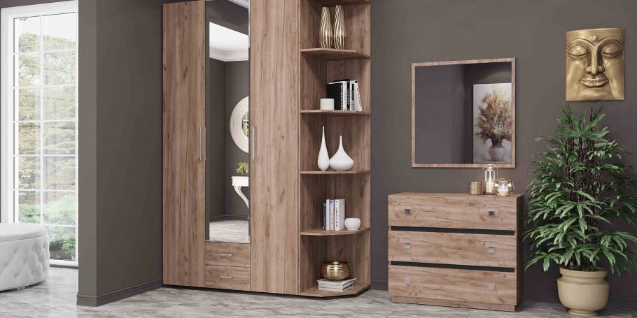 Шкаф дуб крафт табачный