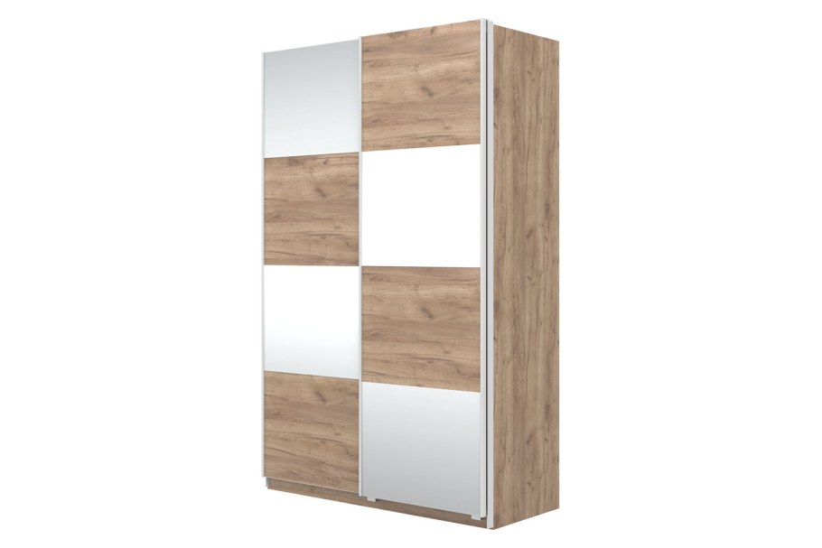 Шкаф купе дуб табачный крафт глубина 400