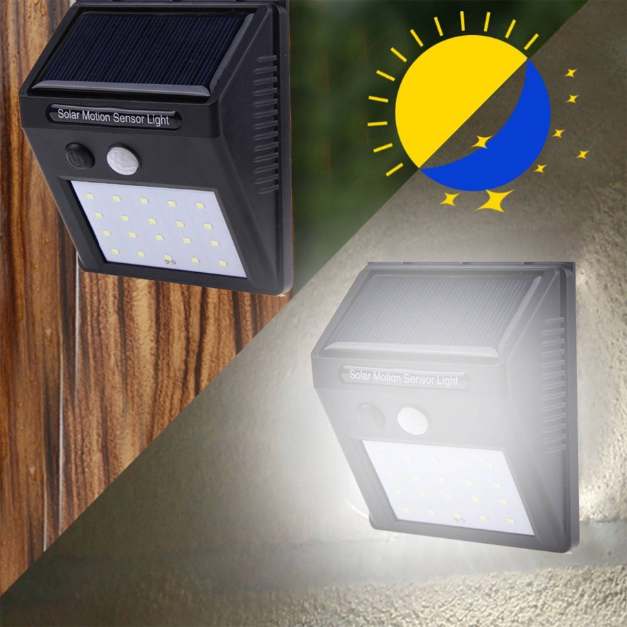 Solar sensor Wall Light с датчиком движения