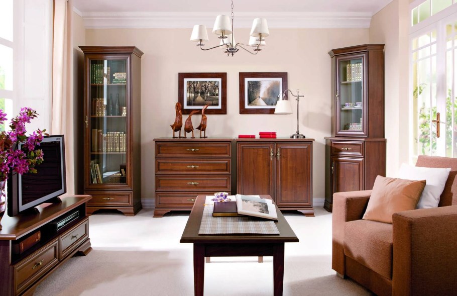 Гостиная Кентаки каштан