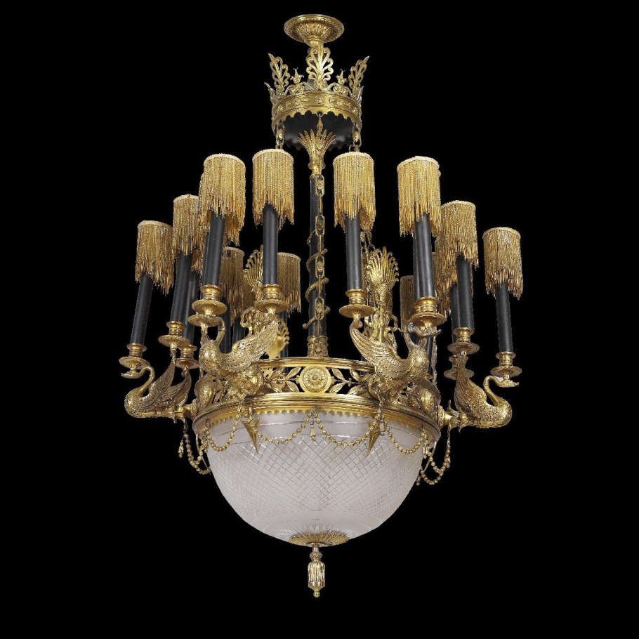 Антикварная люстра Ампир