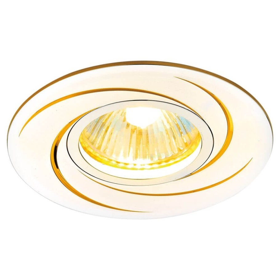 Встраиваемый светильник Ambrella Light a506 al/g, алюминий/золото