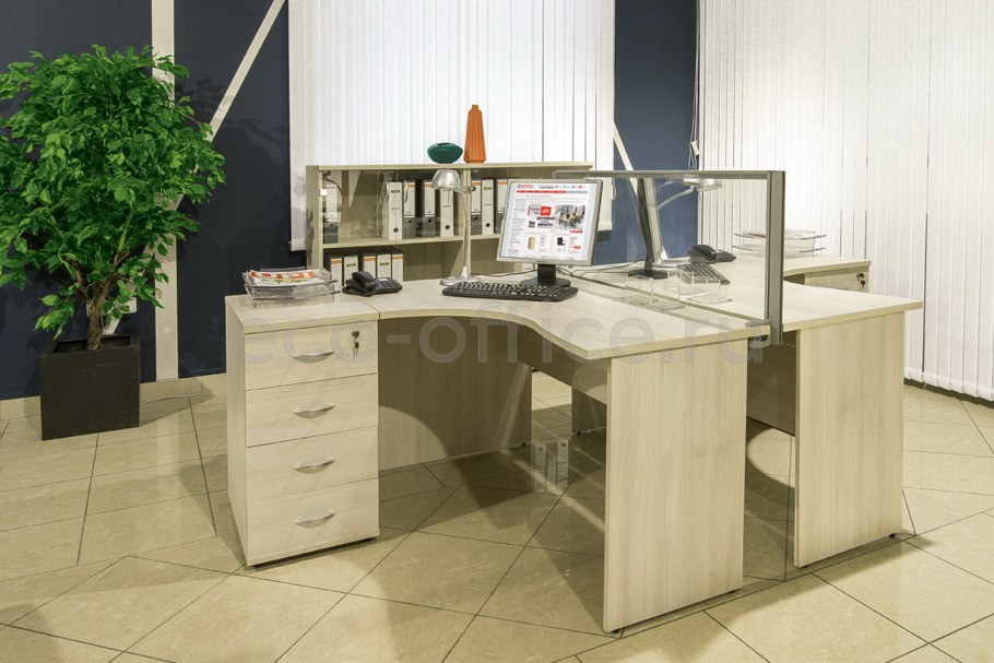 Офисная мебель дуб Шамони темный