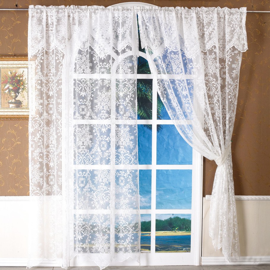 Кружевная тюль на кухню