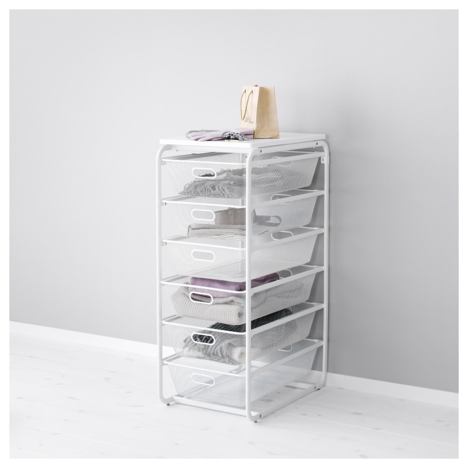 Комбинация для хранения рама сетчатая 4 ящика АЛЬГОТ