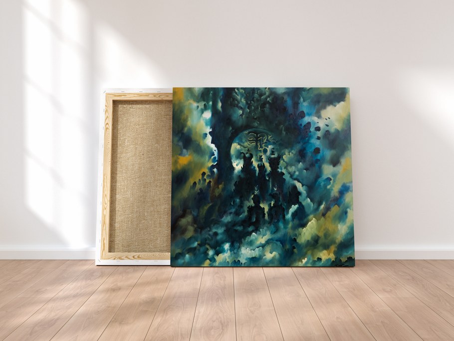 Холст в интерьере