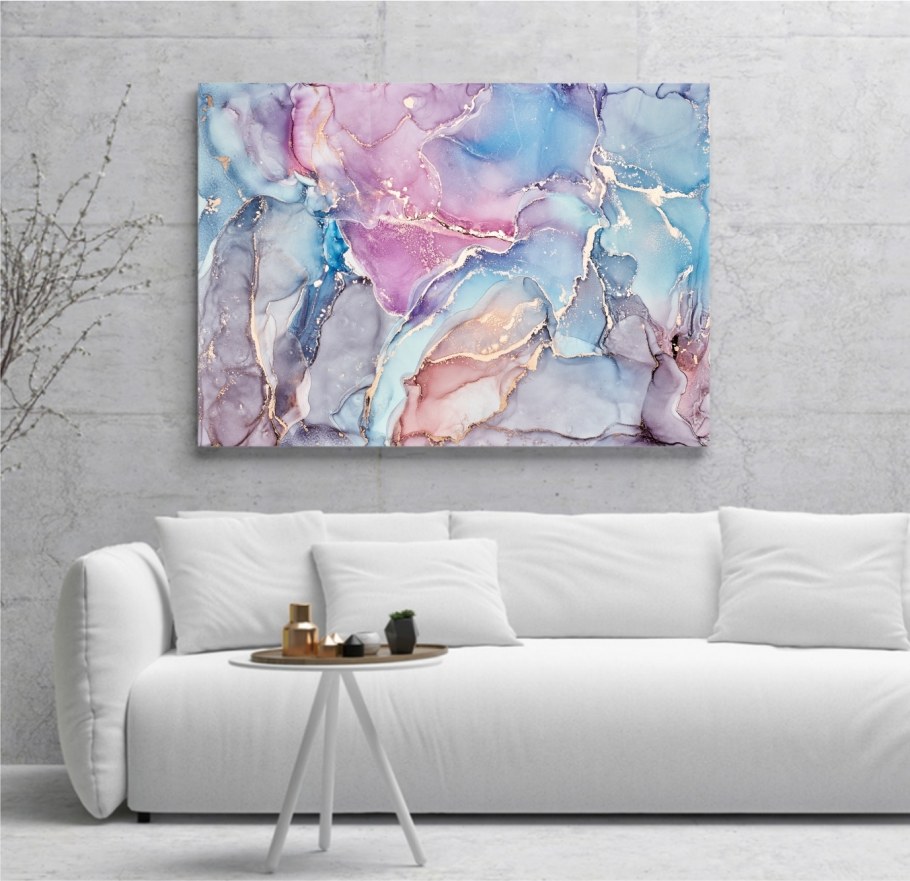 Картины под мрамор в интерьере