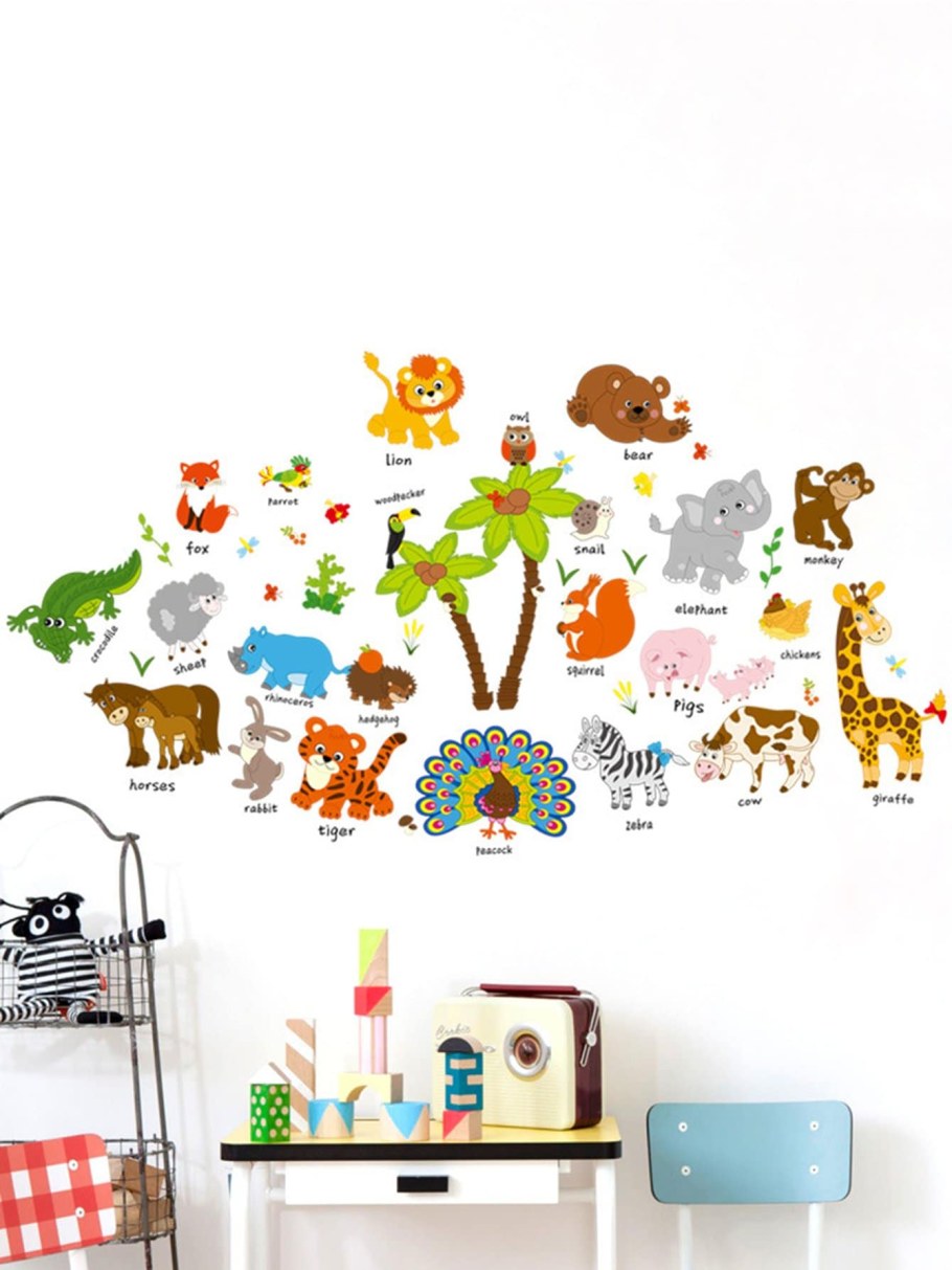 Наклейки для интерьера джунгли