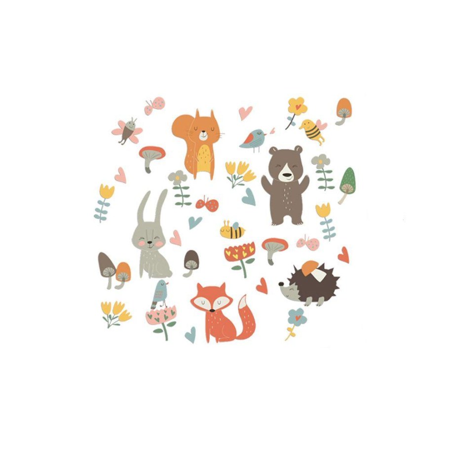 Акварельные наклейки на стену в детскую