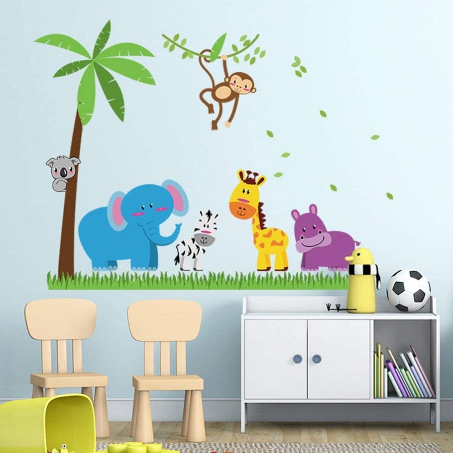Детские интерьерные наклейки на стену