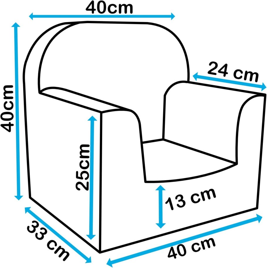 Кресло из поролона для ребенка