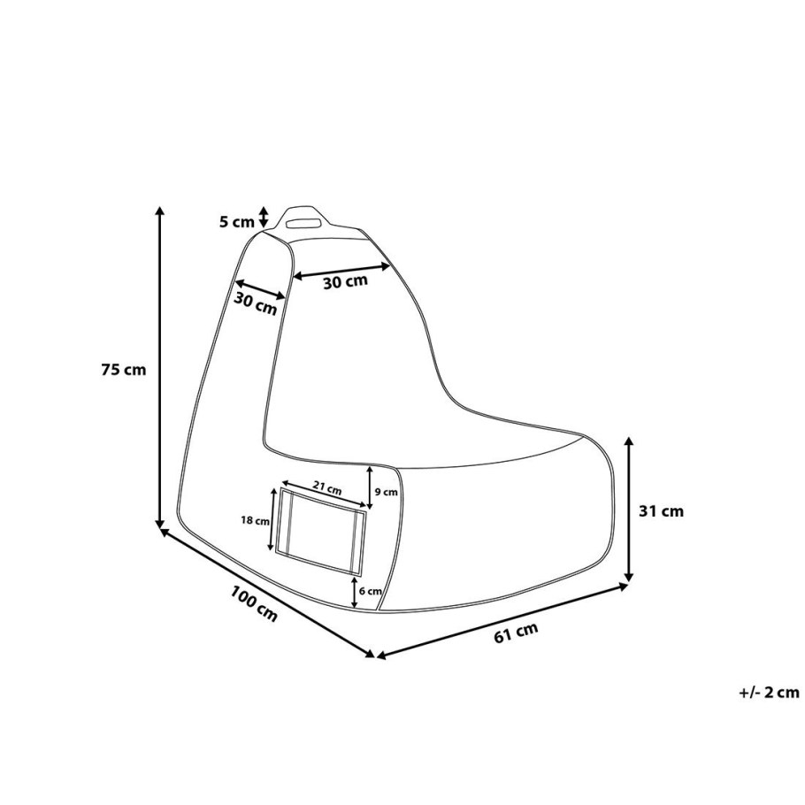 Выкройка бескаркасного кресла трон