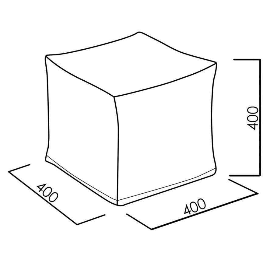 Чехол на пуфик квадратный