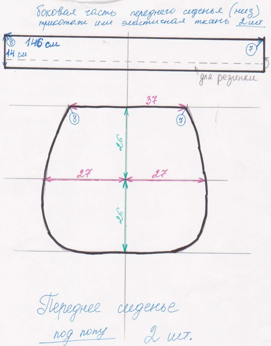 Выкройка чехлов для автомобиля Форд фокус 2