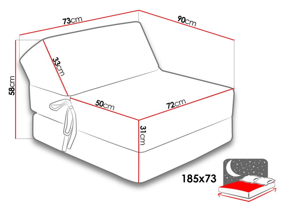 Складной диван из поролона
