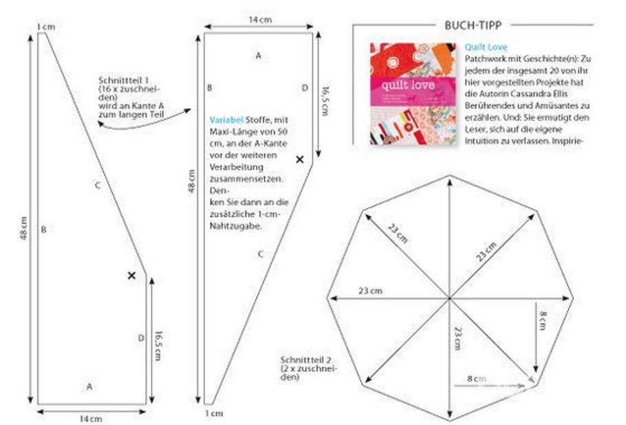 Выкройка пуфа круглого