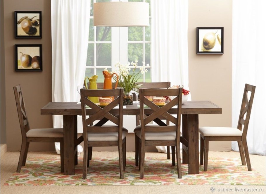 Visokii desau из дуба для столовой