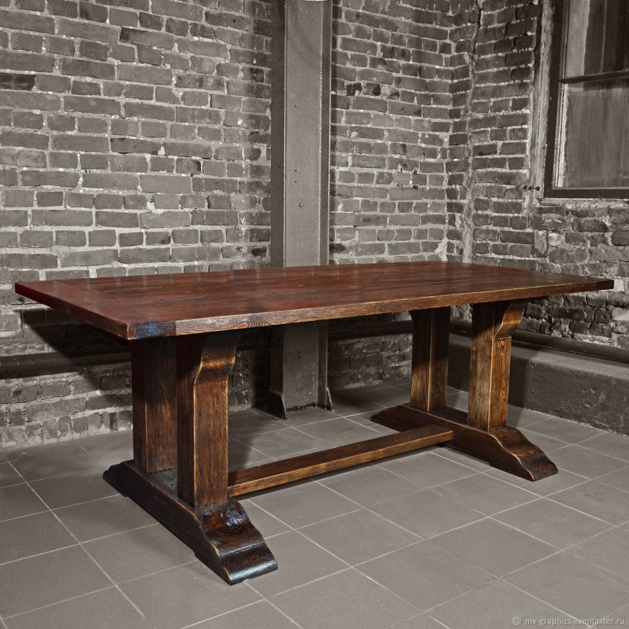 Стол из массива ясеня обеденный