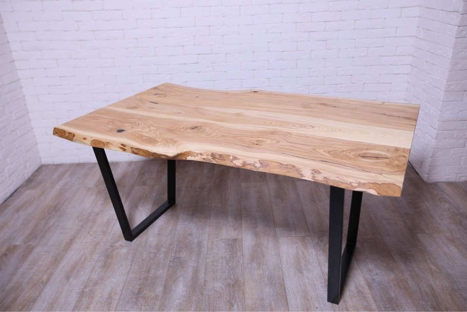 Стол лофт обеденный слэб