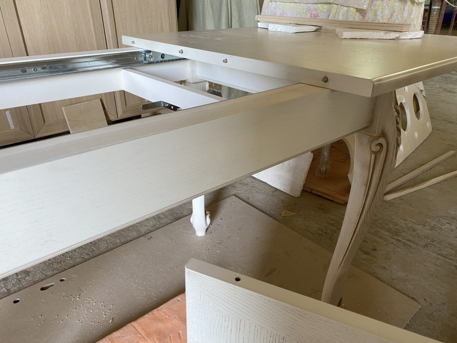 Выдвижной обеденный стол система Ришелье