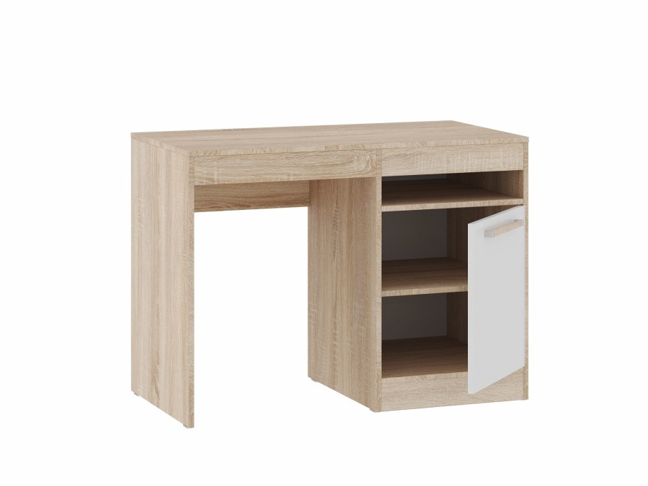 Стол письменный НК-мебель Квадро дуб сонома/белый 74260155