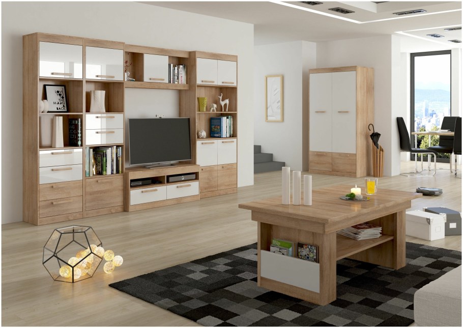 Гостиная Таллин белый дуб золотой