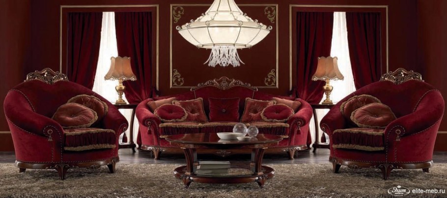 Красный диван классика