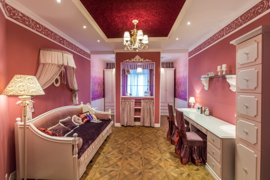 Спальня для девочки в стиле Ампир