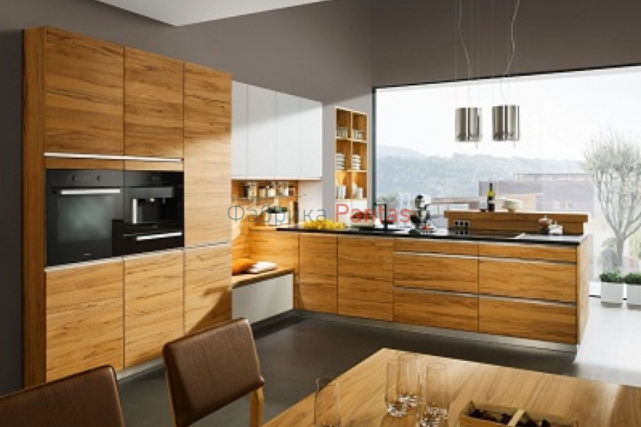 Кухни под дерево в стиле Модерн