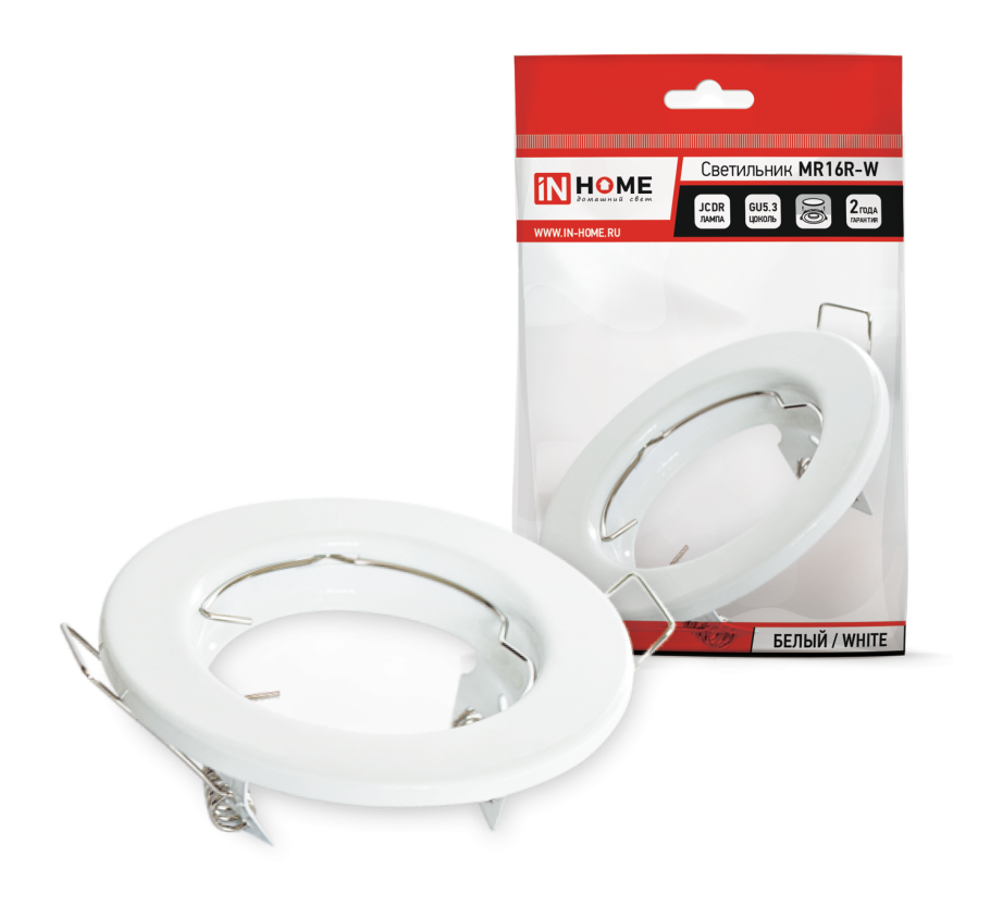 Светильник встраиваемый mr16r-c металл под лампу JCDR gu5.3 12/230в хром in Home