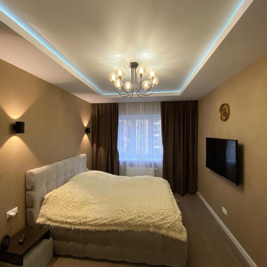 Гипсокартонные потолки для спальни