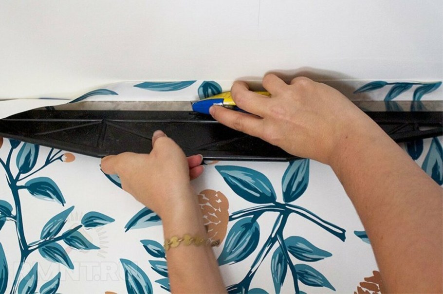 Подрезка обоев