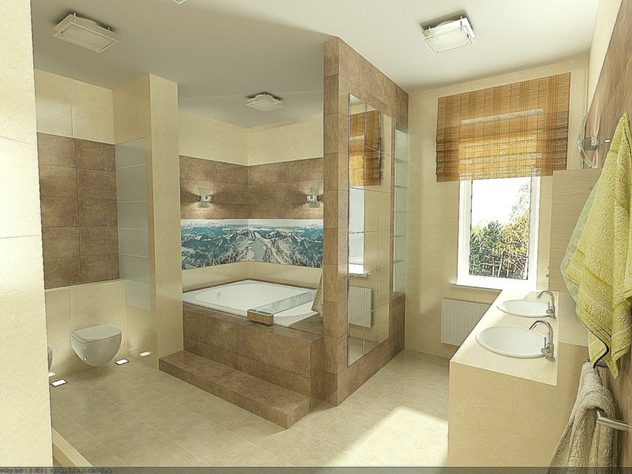 Совмещённые Ванные в частном доме