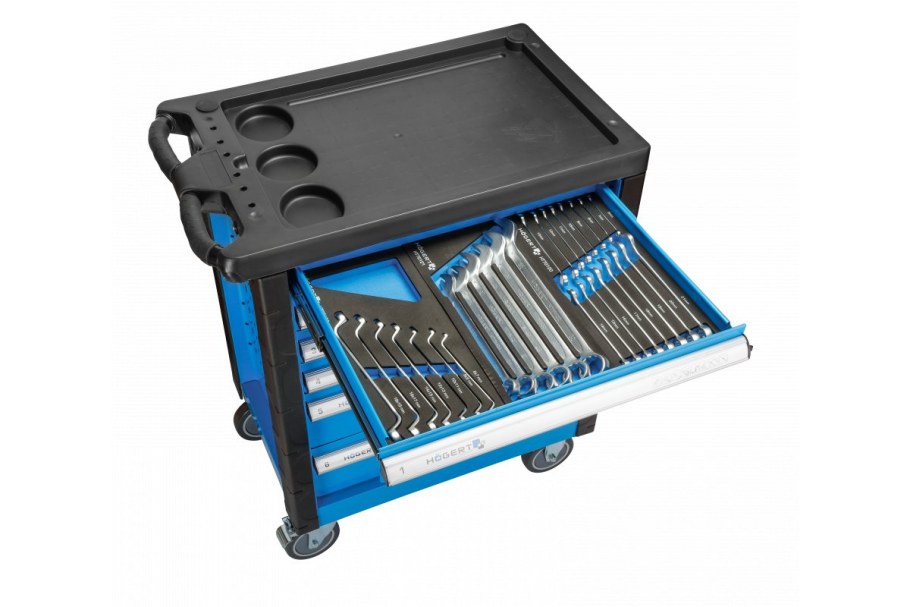 Тележка инструментальная c 214 элем. Hoegert ht7g056